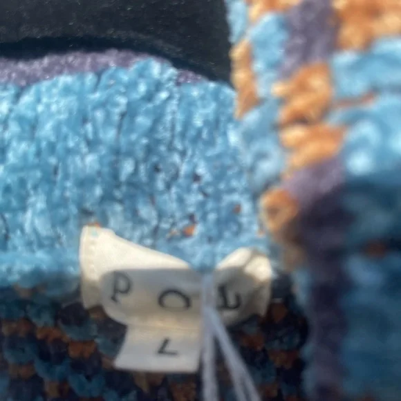 POL Teal and Brown Fringed Southwestern Cardigan - Picture 5 of 13